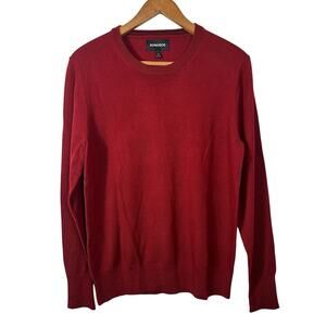 Bonobos Men’s Red Merino Wool Crewneck Sweater Medium Lightweight Knit